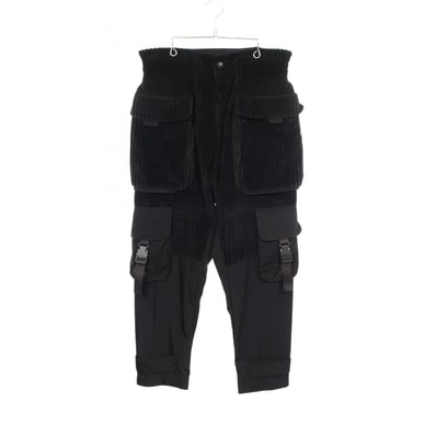 ドルチェアンドガッバーナ DOLCE & GABBANA コーデュロイ 切替 パンツ 衣料品 ボトムス コットン メンズ ブラック系 【中古】