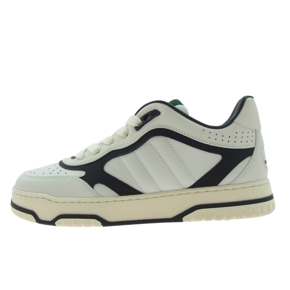 GUCCI グッチ スニーカー 807059 リウェブ ヒールロゴ ローカットレザースニーカー 37【新古品】【未使用】【中古】