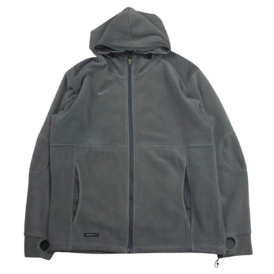 NIKE ナイキ パーカー FCRB Real Bristol エフシー レアル ブリストル フリース ジップ パーカー ジャケット グレー系 S【中古】