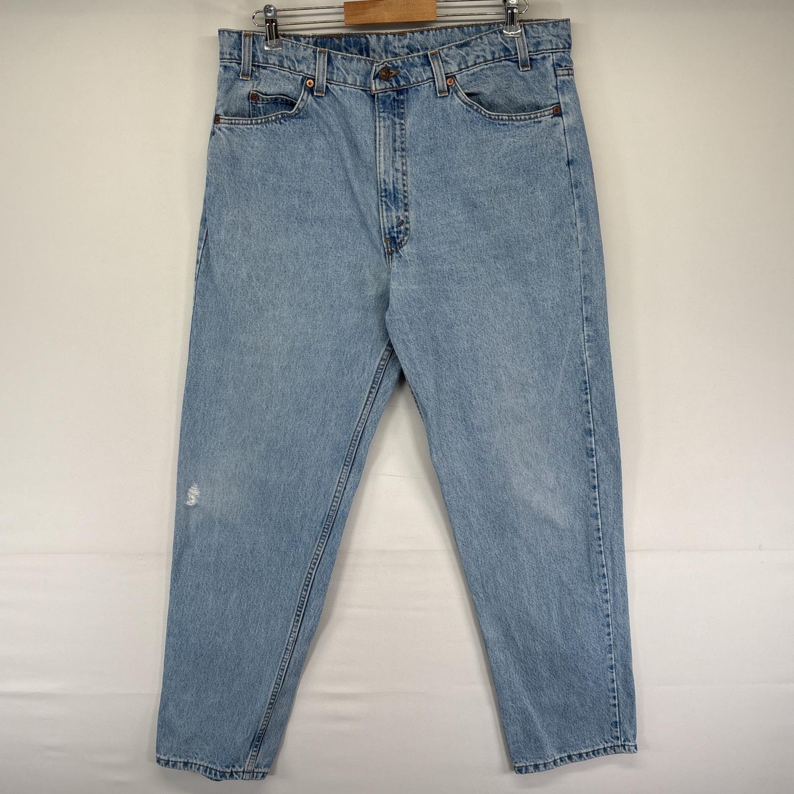 古着 90's/90年代 リーバイス Levi's USA製 デニムパンツ 550 テーパード ジーンズ ジーパン 色落ち w38 L32 ブルー メンズ