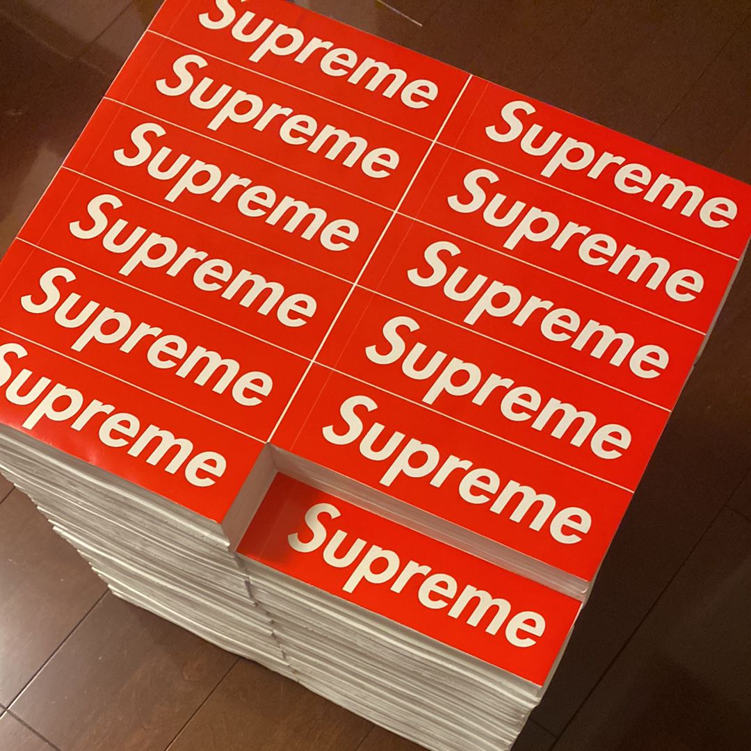 Supreme / Rotary Hero Sticker Bricks Stool/Side Table 