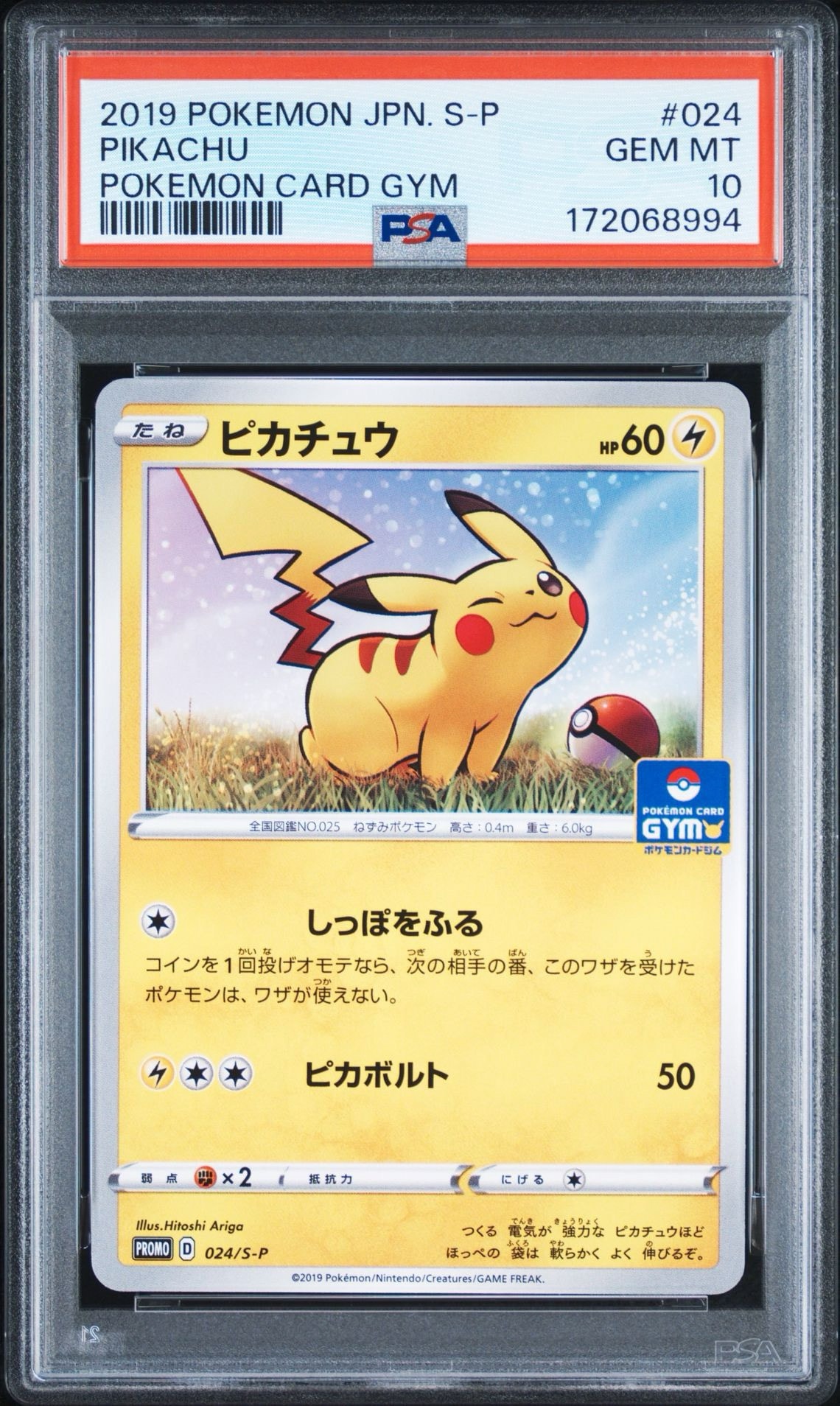 ピカチュウ: プロモ P [S-P 024](ポケモンカードゲーム ソード&シールド 「プロモカードパック 第1弾」)