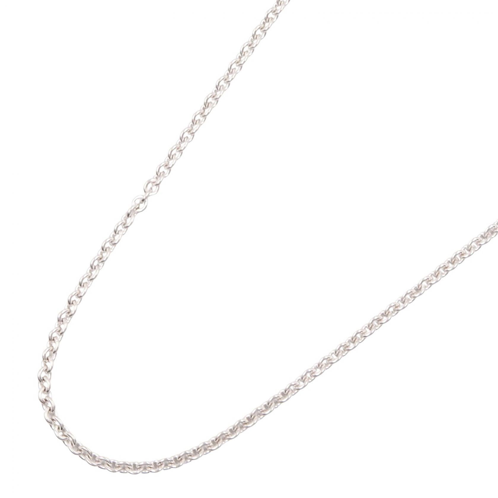 カルティエ CARTIER チェーン ネックレス ネックレス ジュエリー K18WG(ホワイトゴールド) レディース シルバー系 【中古】
