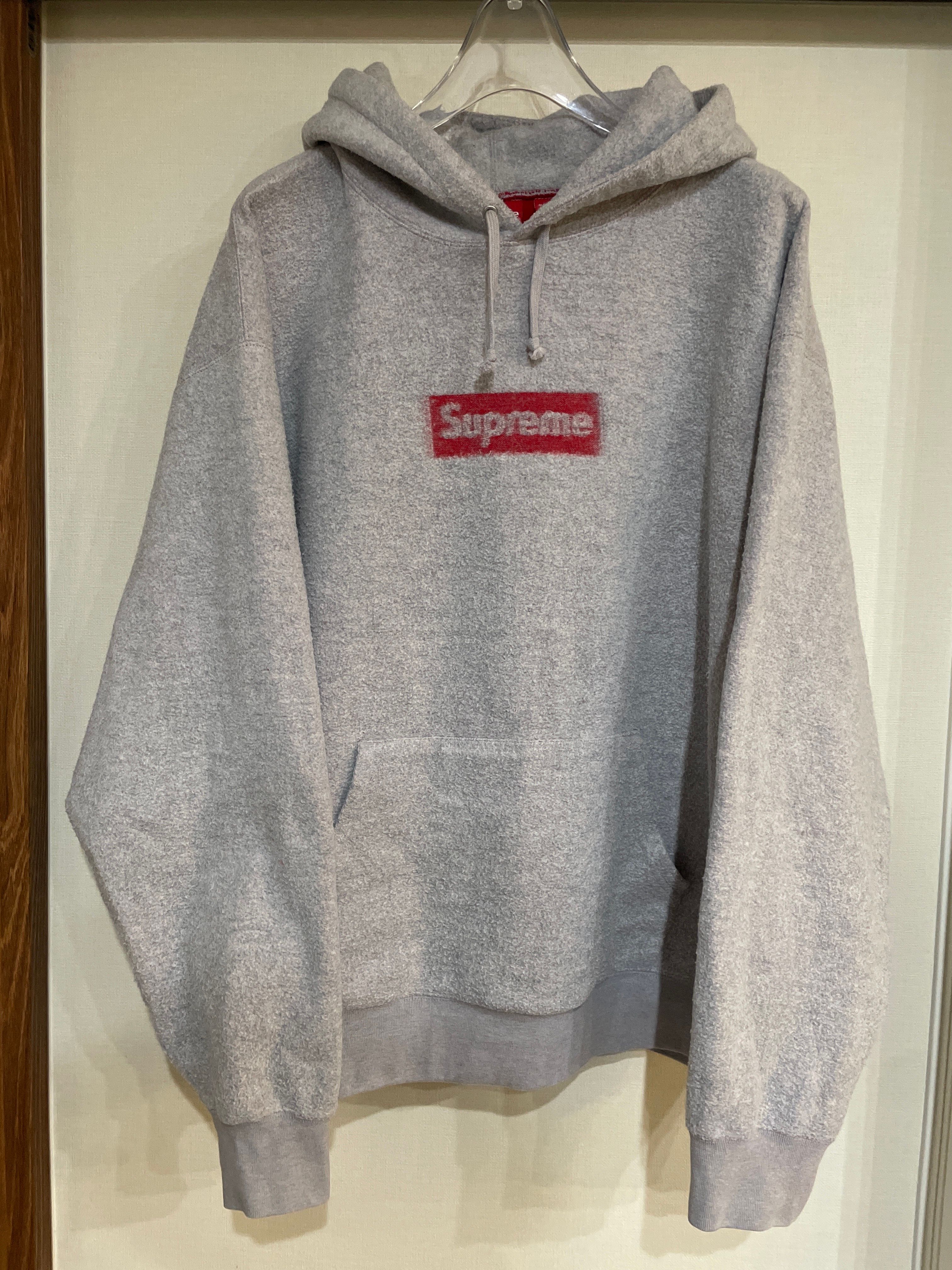 Supreme Inside Out Box Logo Hooded Sweatshirt "Heather Grey"
