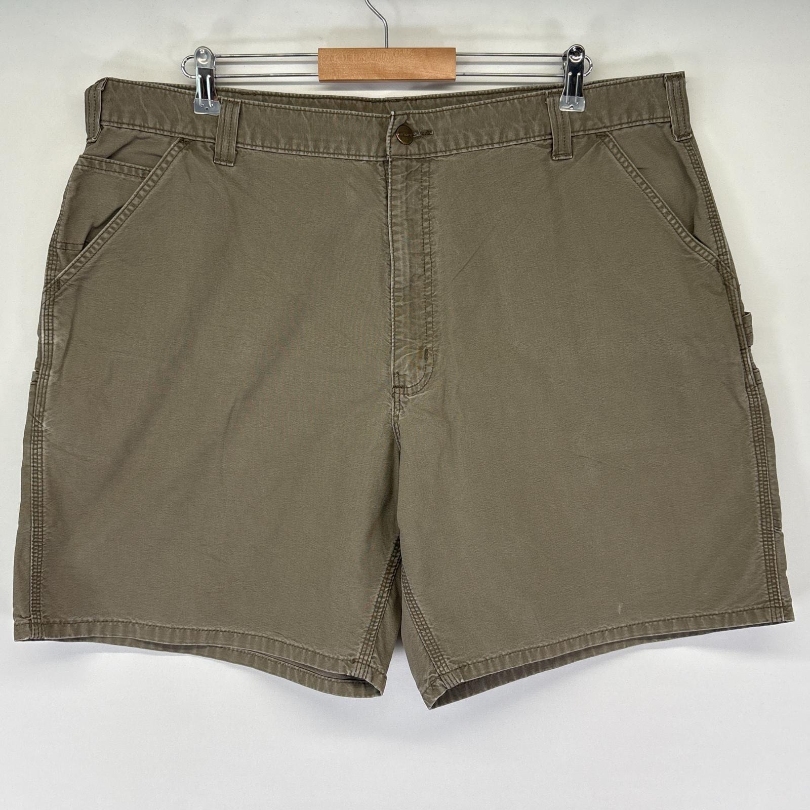 古着 カーハート Carhartt ショートパンツ ダック ペインター 大きいサイズ ワーク 半ズボン ハーフパンツ 短パン w42  グレー系 メンズ