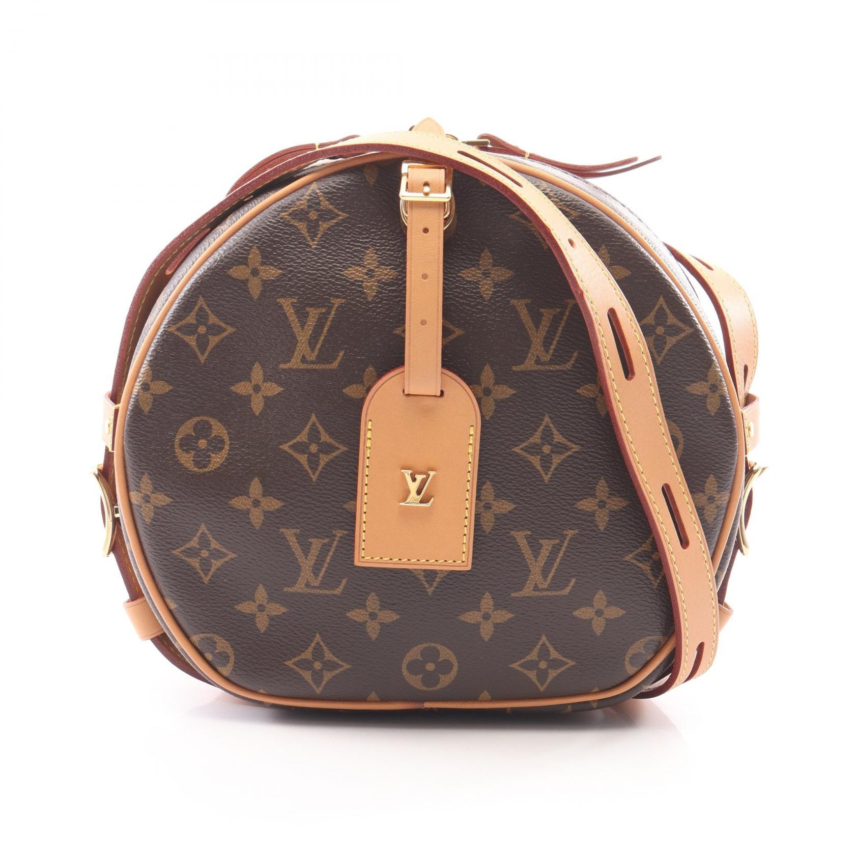 ルイ・ヴィトン LOUIS VUITTON ボワット シャポースープル モノグラム ショルダーバッグ バッグ PVCコーティングキャンバス レザー レディース ブラウン系 M52294 【中古】