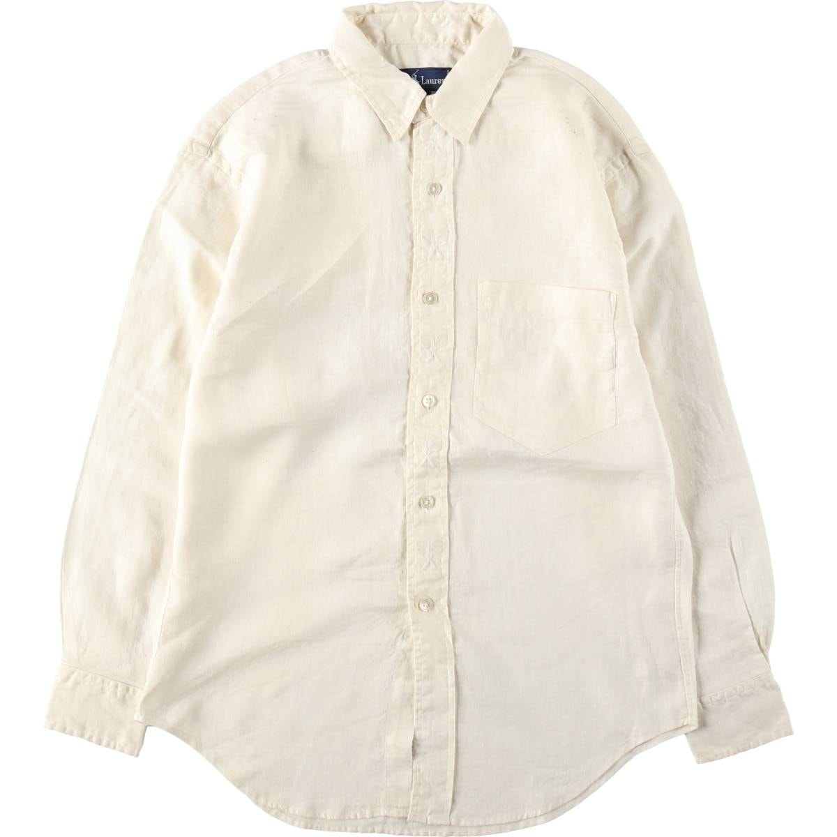 古着 ラルフローレン Ralph Lauren 長袖 リネンシャツ レディースM相当/eaa619378