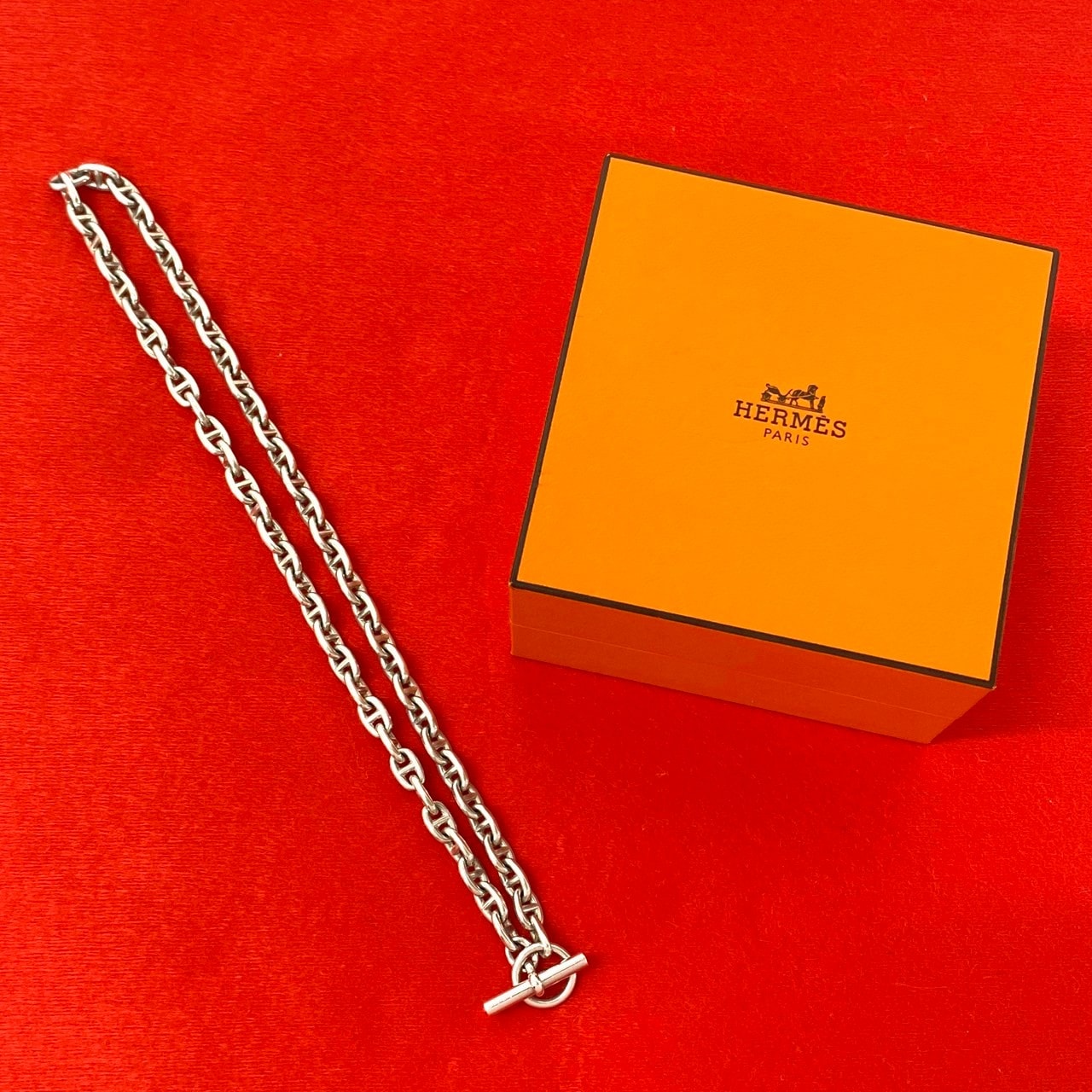 HERMES エルメス シェーヌダンクル TPM ネックレス マルジェラ期 シルバー925 ネックレス シルバー
99536