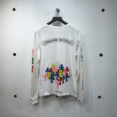 Chrome Hearts Cemetery Cross L/S T-Shirt "White/Multicolor"