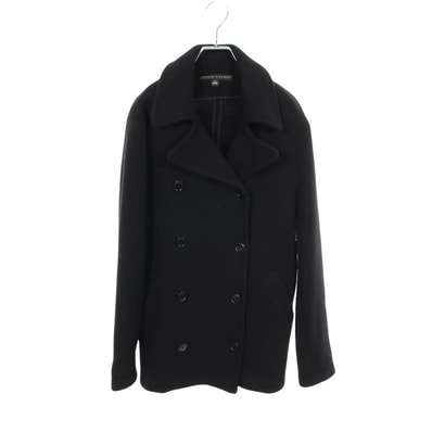 ラルフローレン RALPH LAUREN ニットコート ピーコート 衣料品 アウター ウール ナイロン アルパカ レディース ブラック系 【中古】