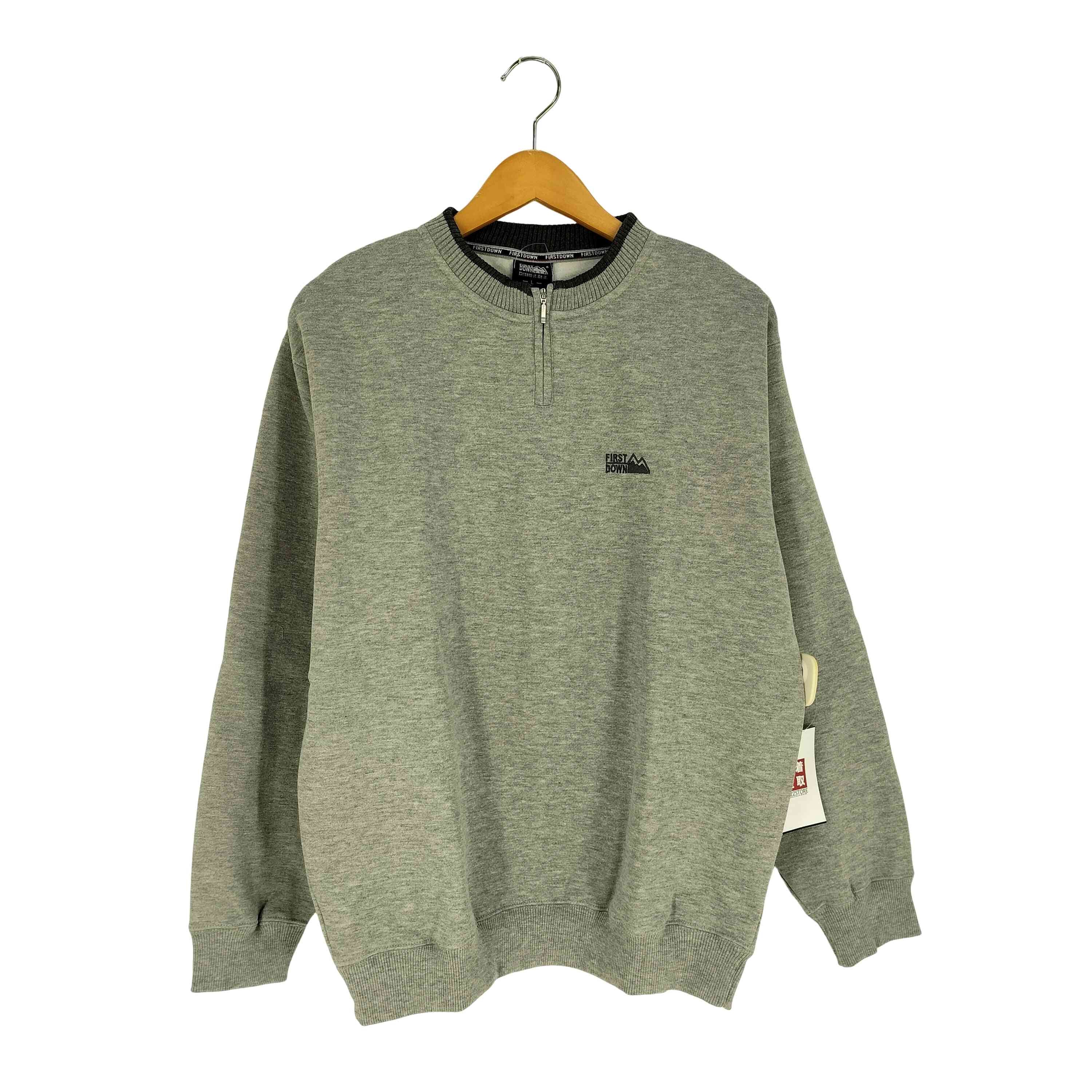 刺繍ロゴ ハーフジップ スウェット【1142338557982】