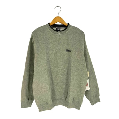 刺繍ロゴ ハーフジップ スウェット【1142338557982】