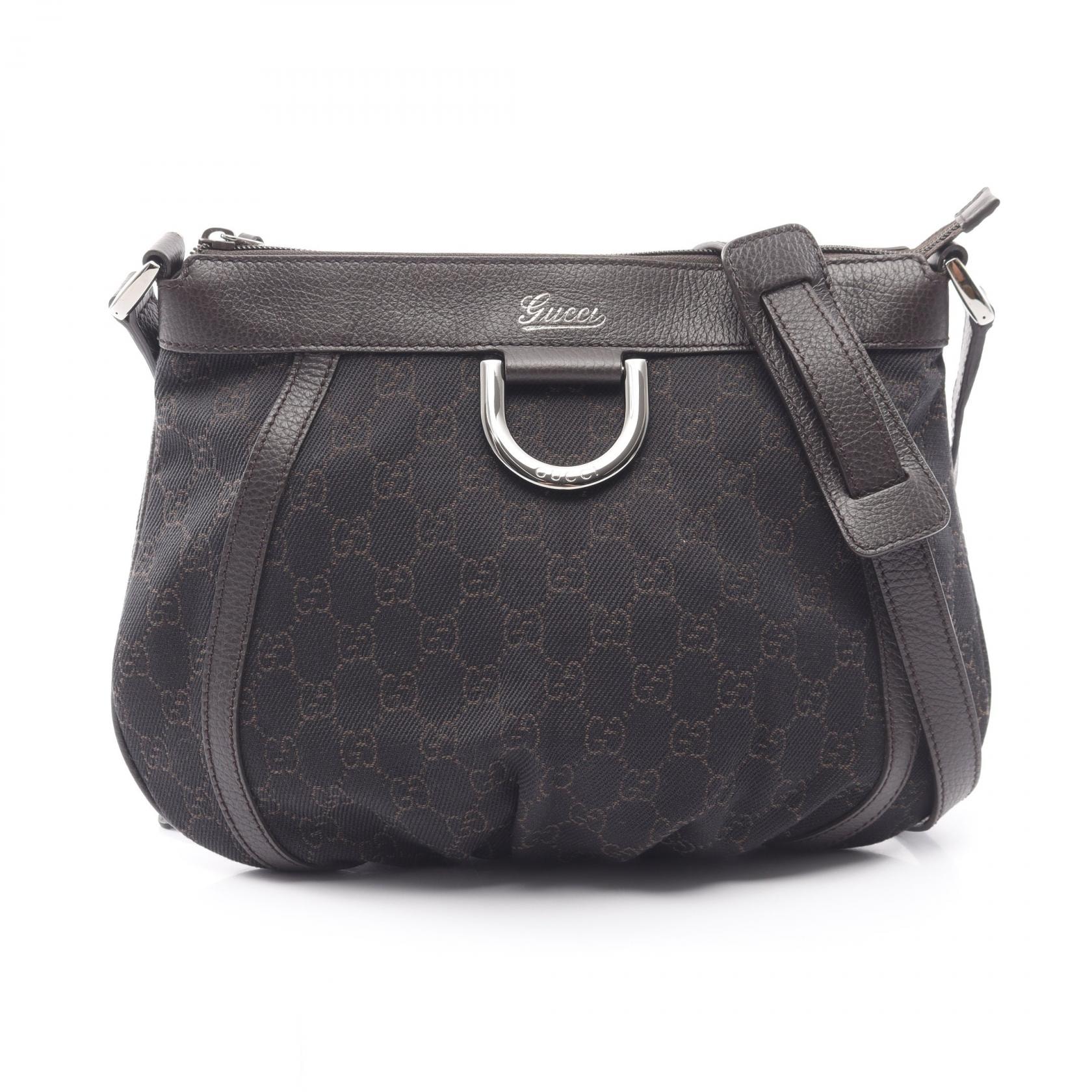 グッチ GUCCI GG柄 ショルダーバッグ バッグ キャンバス レザー レディース ブラック系 / ブラウン系 265691 【中古】