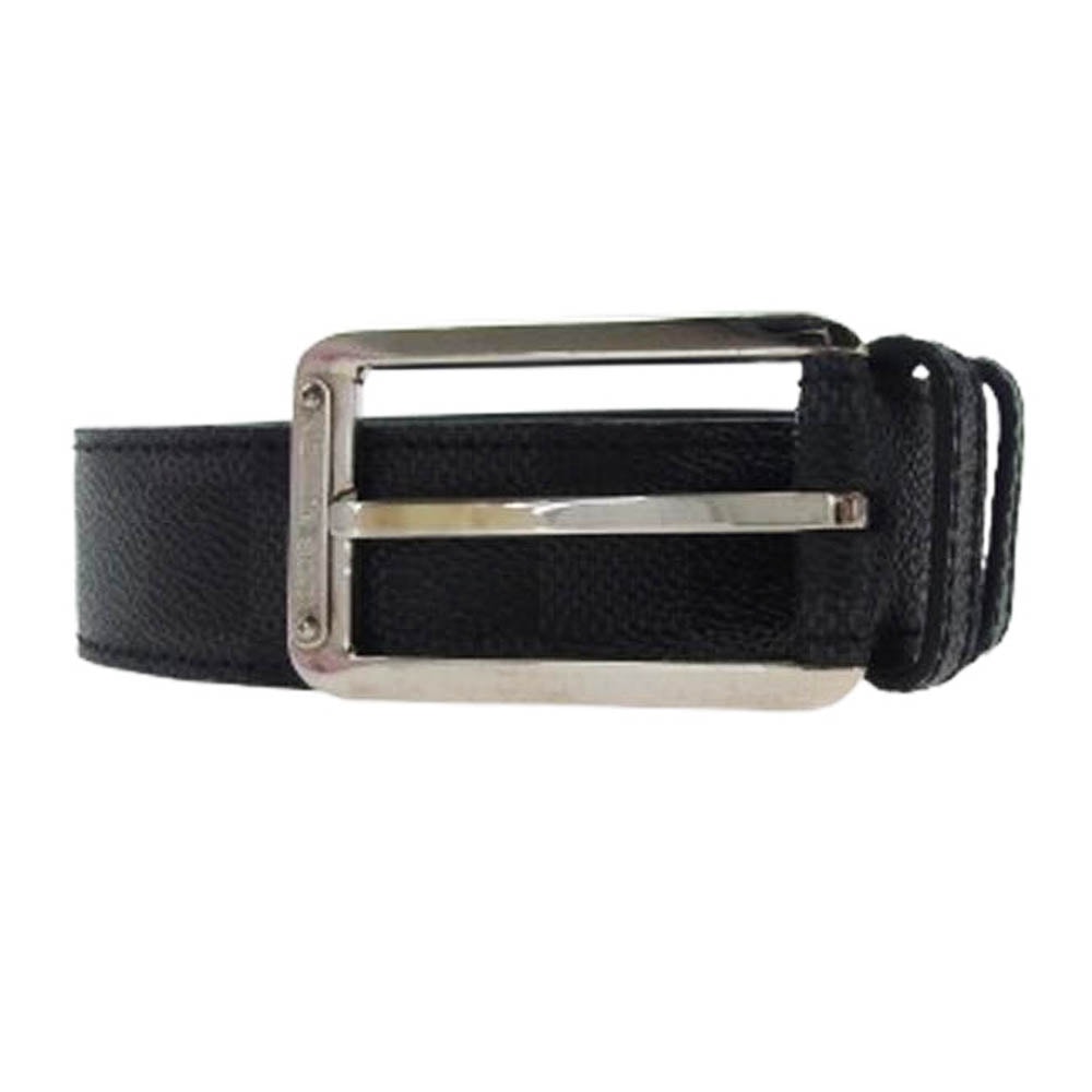 LOUIS VUITTON ルイ・ヴィトン ベルト M9636 ダミエグラフィット シルバー金具 スクエアバックル ベルト ブラック系【中古】