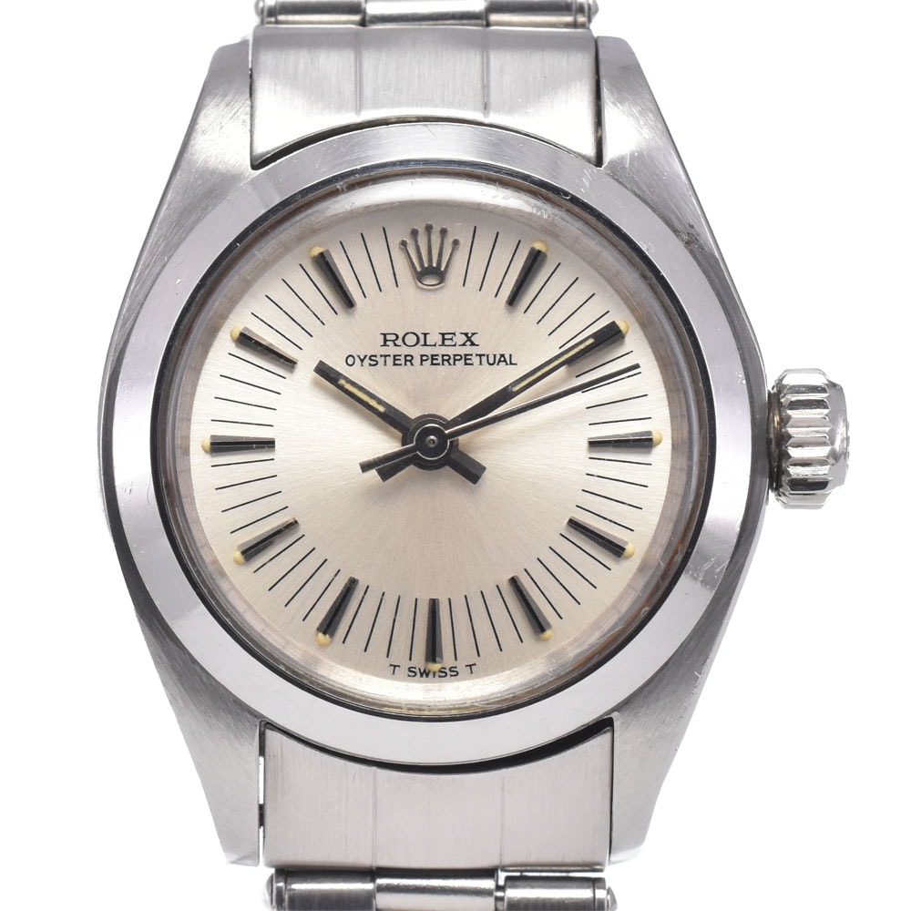 ロレックス ROLEX 6718 ヴィンテージ オイスターパーペチュアル Cal.2030 シルバー 自動巻き レディース 良品 腕時計 R#148880
