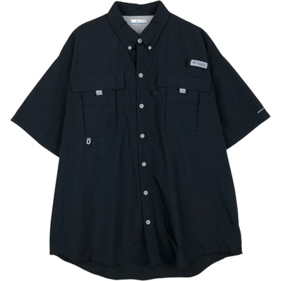古着 コロンビア Columbia バハマシャツ 半袖 フィッシングシャツ メンズL相当/eaa650785