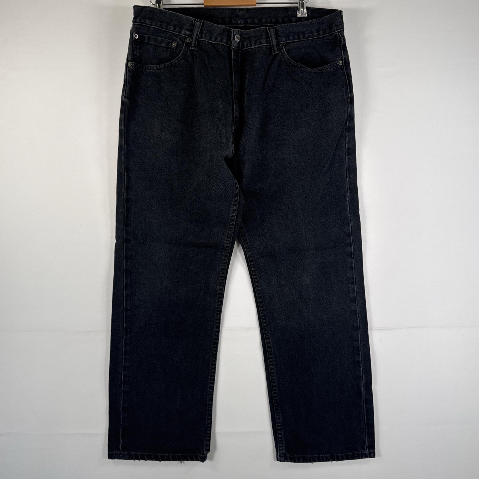 古着 リーバイス Levi's デニムパンツ 505 ジーパン ストレート 大きいサイズ ジップフライ ジーンズ ビッグサイズ w40 L30 ブラック メンズ