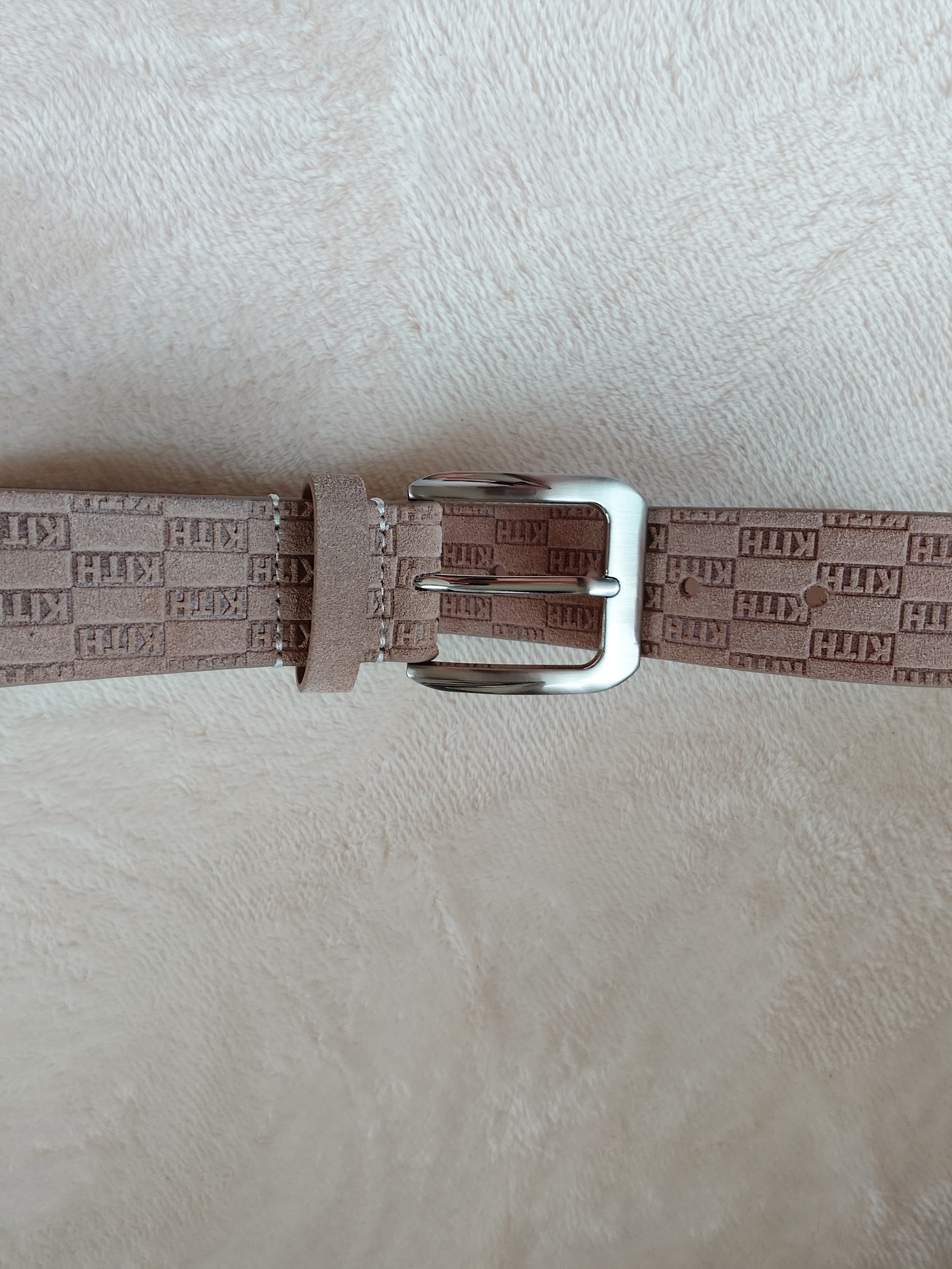 KAPITAL Oil Leather Studs Disco Buckle Belt 