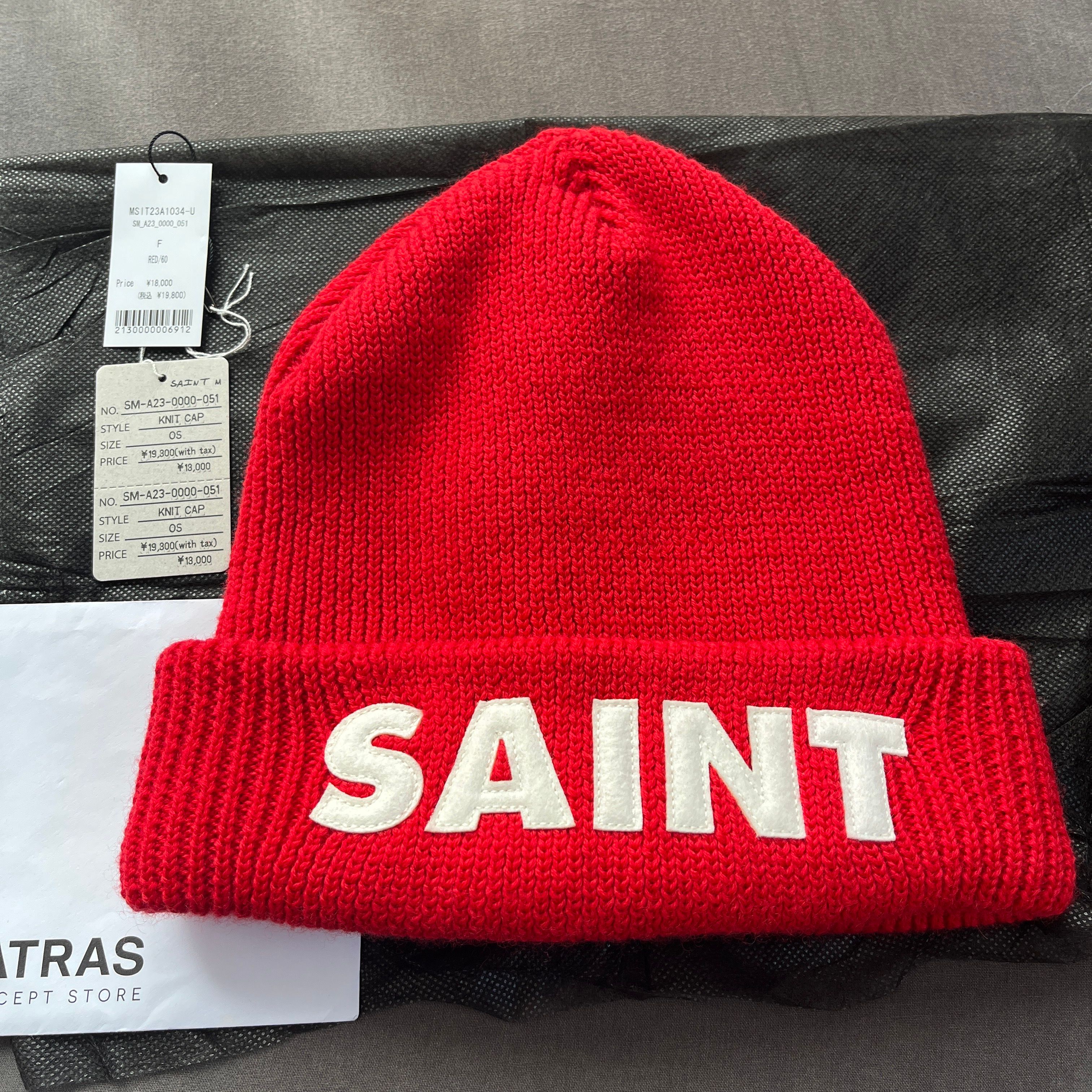 SAINT Mxxxxxx Knit Cap "Red"