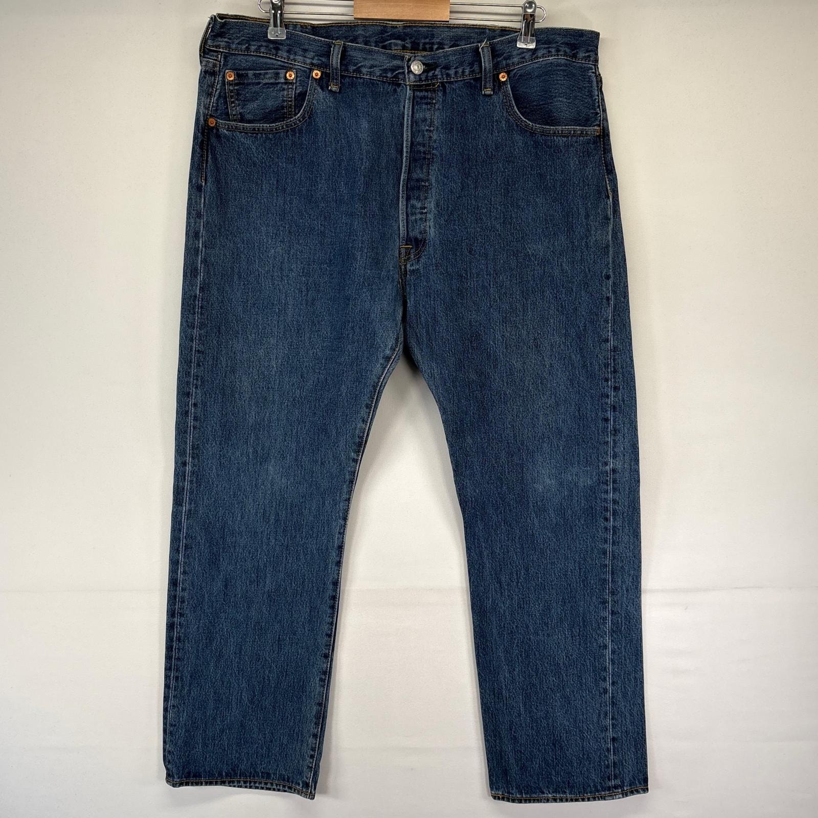 古着 リーバイス Levi's デニム パンツ 501 ストレート ボタンフライ 大きいサイズ W40L30  ブルー系 メンズ