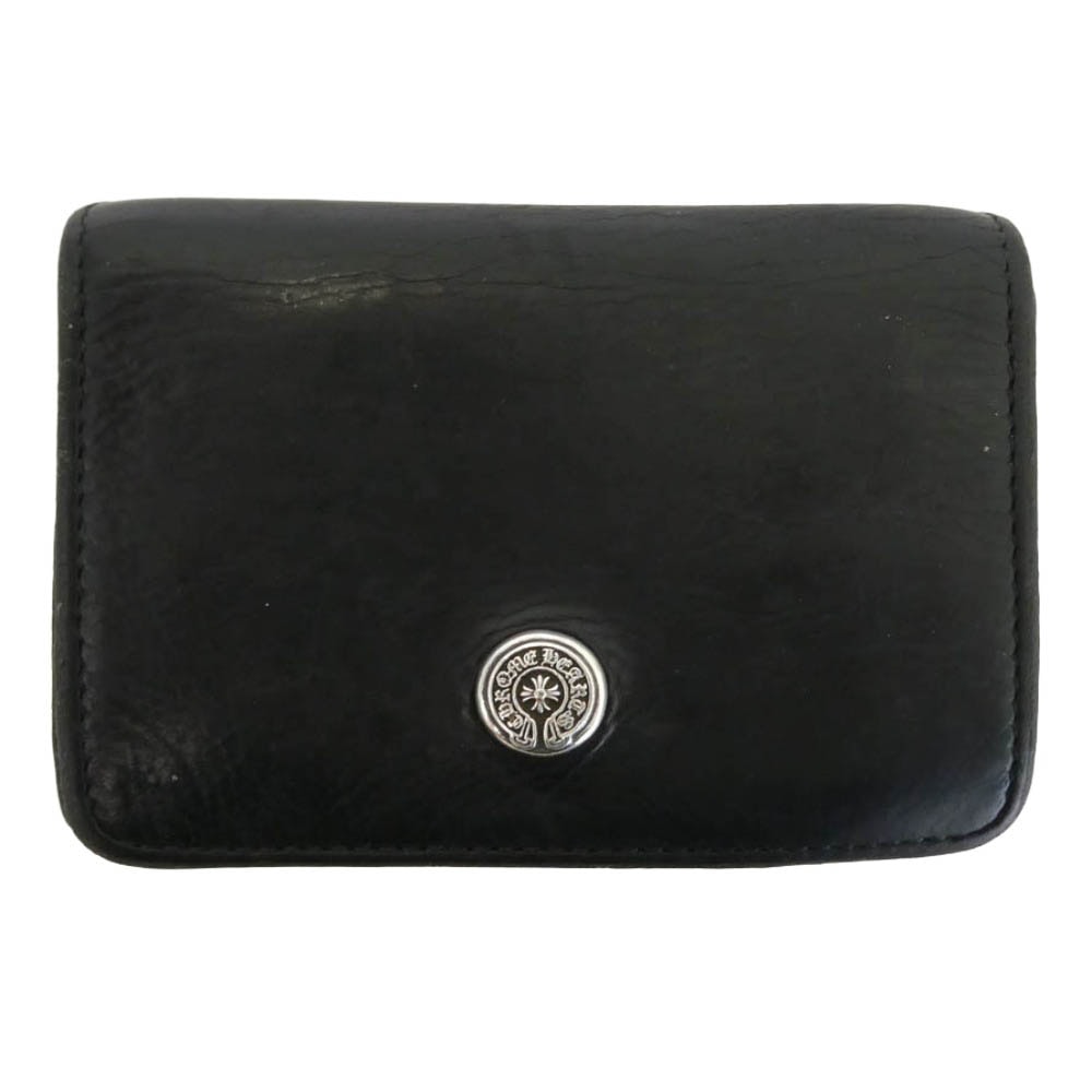 CHROME HEARTS クロムハーツ(原本無) OPEN WOUND オープンウーンド レザー ウォレット ブラック系【中古】