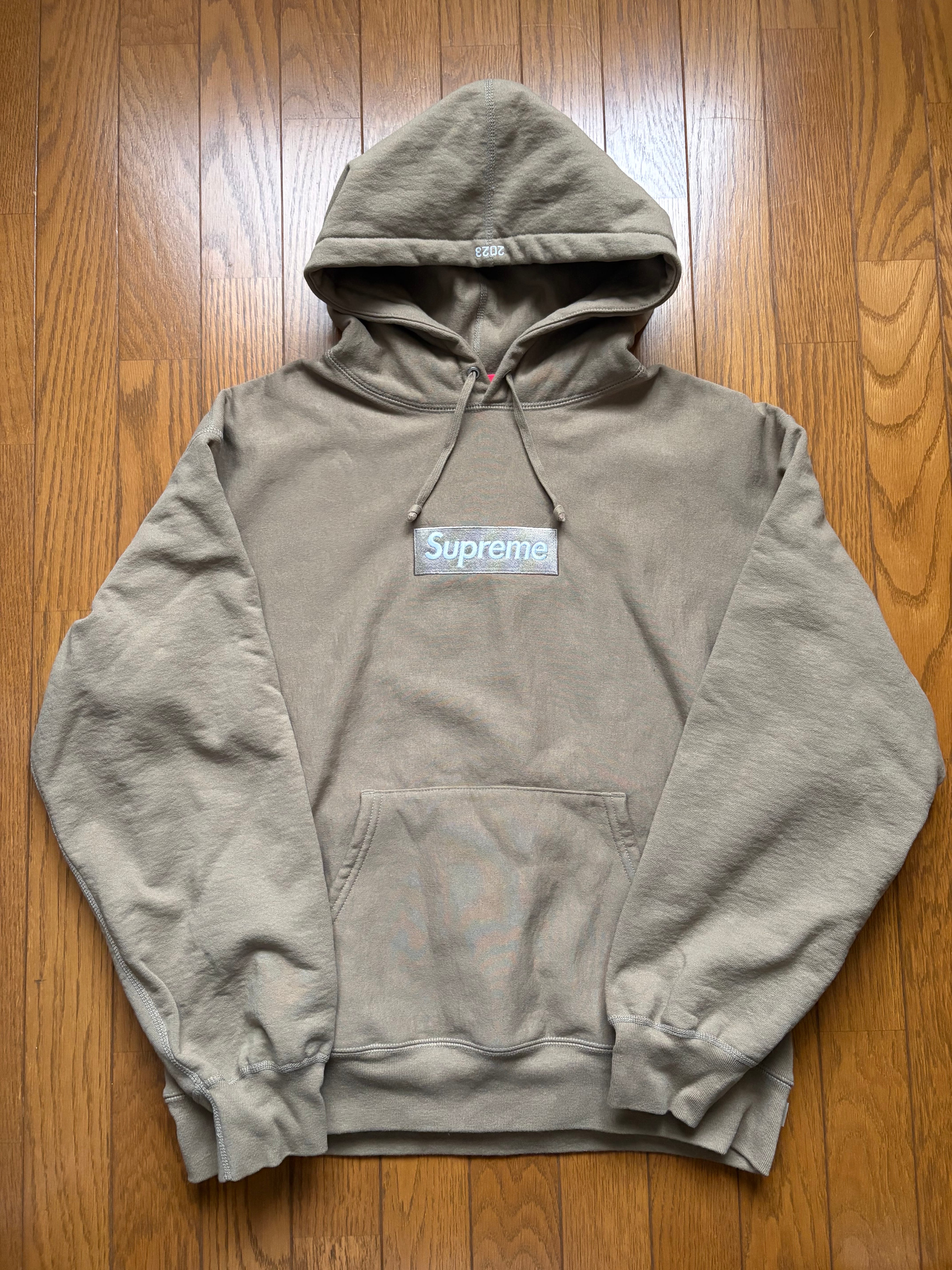 Supreme Box Logo Hooded Sweatshirt "Dark Sand" (23FW)
