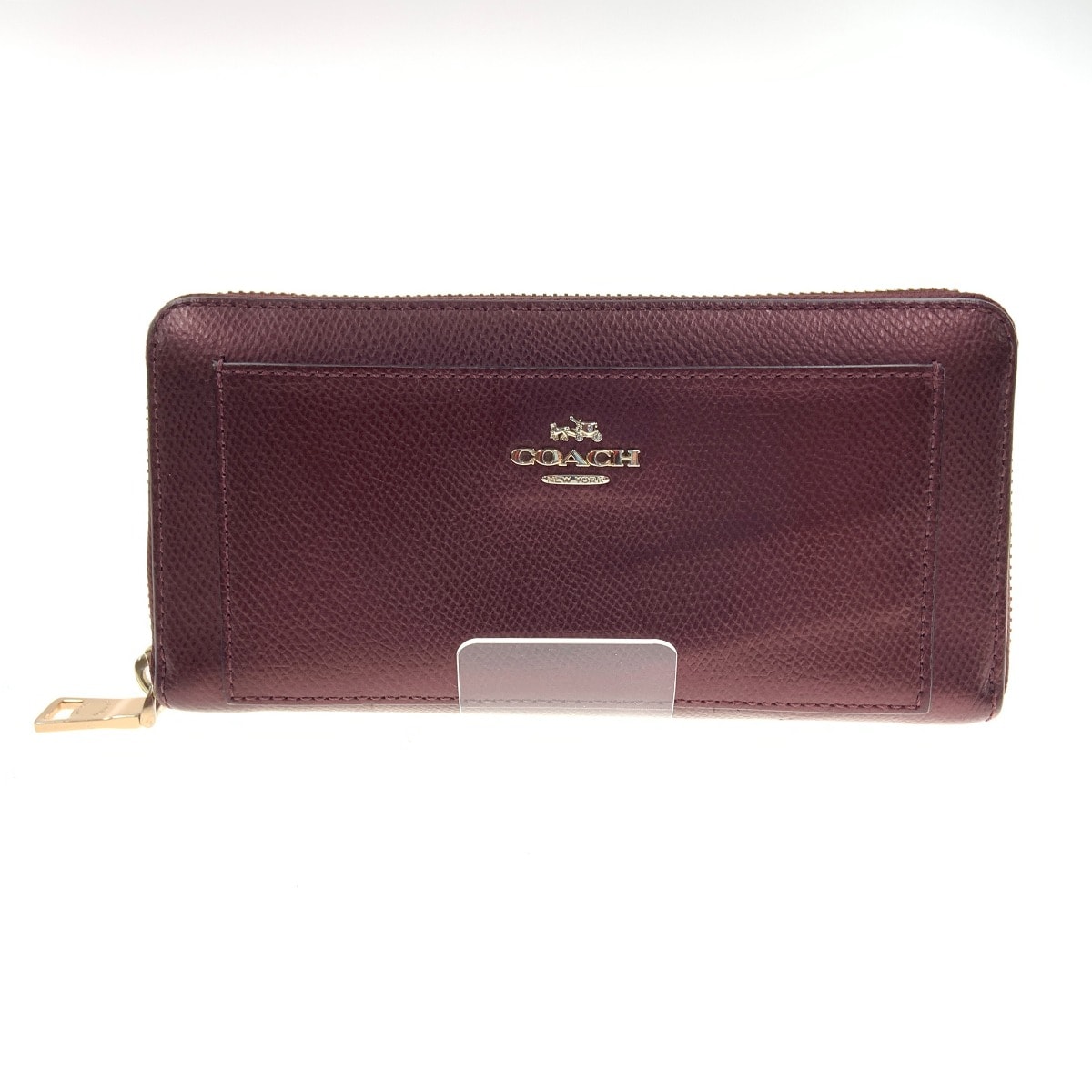 〇〇COACH コーチ コーチ マルチ ブランブル ローズ プリント ラウンドファスナー長財布 F53571 ワインレッド