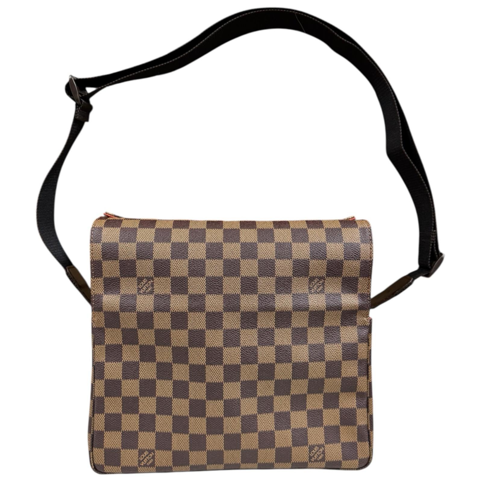 ルイヴィトン ナヴィグリオ ダミエ ショルダーバッグ ダミエキャンバス N45255 ブラウン ユニセックス LOUIS VUITTON  中古