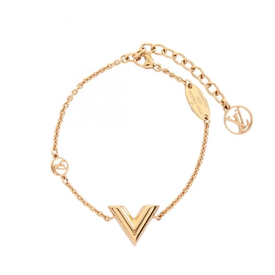 ルイ・ヴィトン LOUIS VUITTON ブラスレ エセンシャルV ブレスレット アクセサリー GP(ゴールドメッキ) レディース ゴールド系 M00858 【中古】