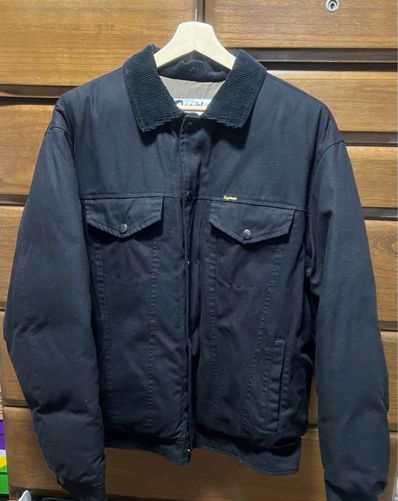 Supreme / Schott Canvas Down Trucker Jacket "Black"