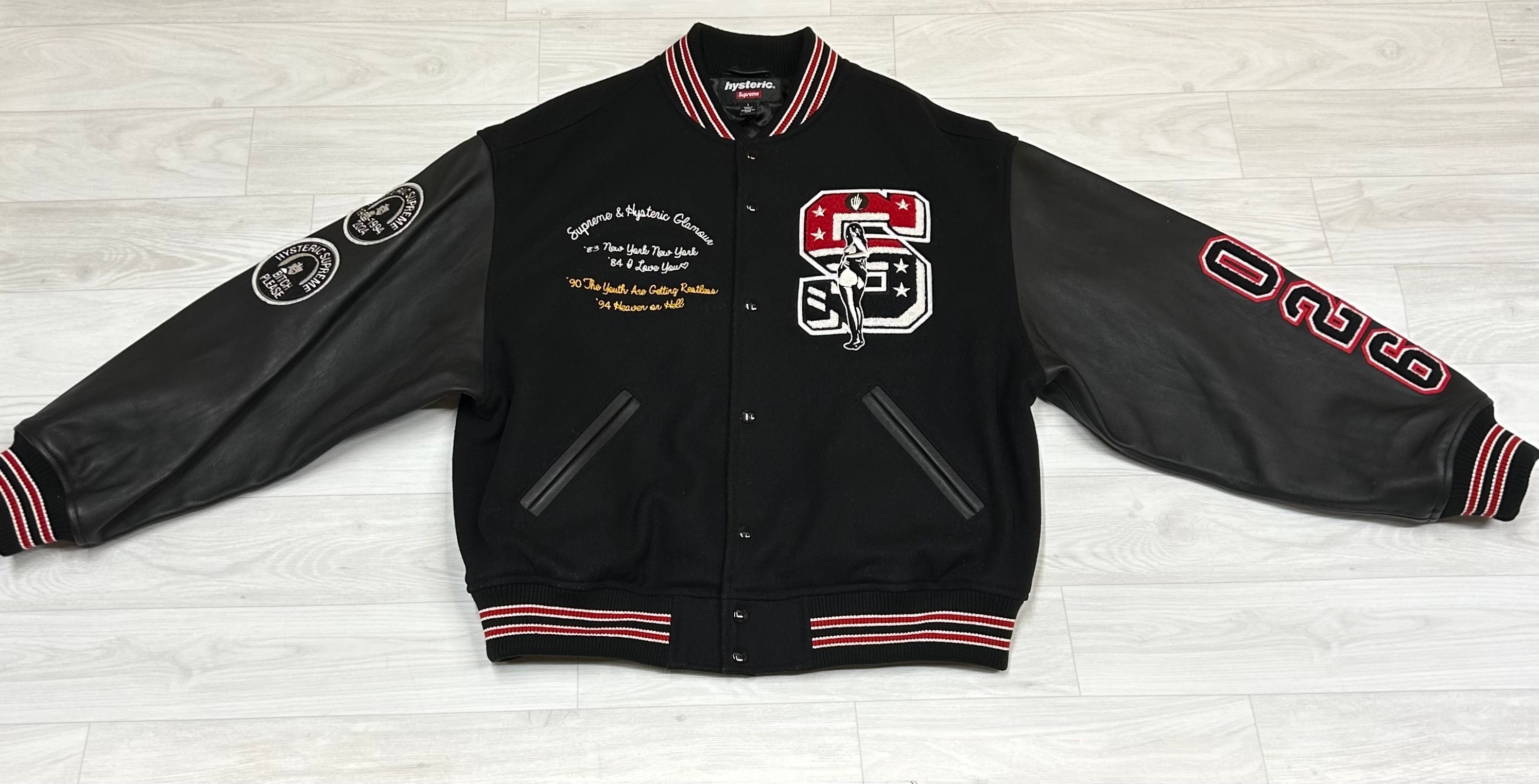 Supreme x MM6 Maison Margiela Split Stadium Jacket 