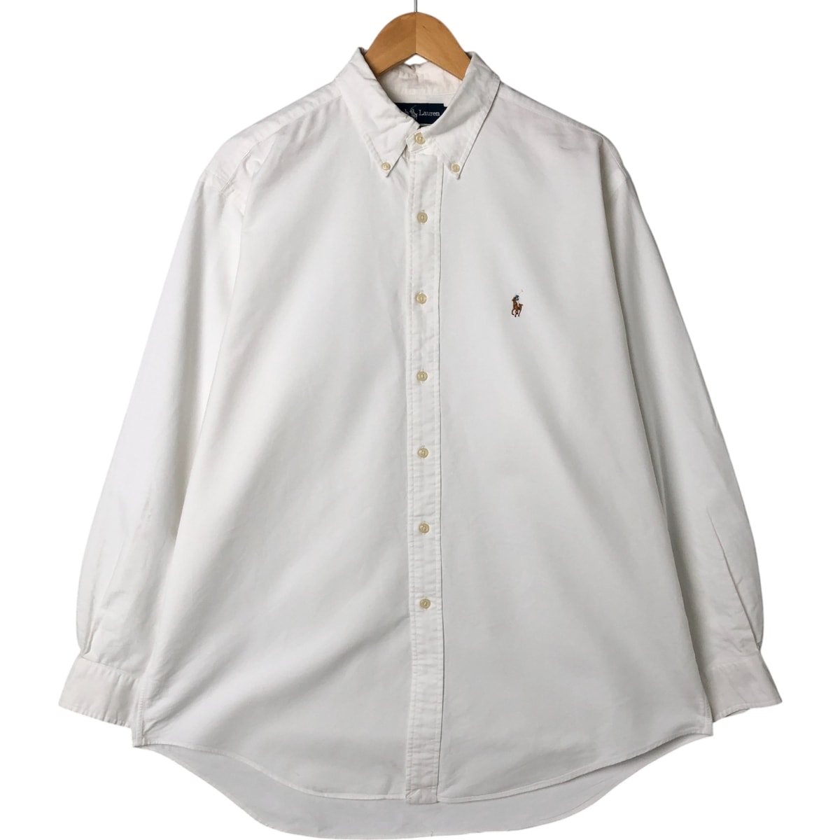 古着 ラルフローレン Ralph Lauren YARMOUTH 長袖 ボタンダウンシャツ メンズL相当/eaa548398