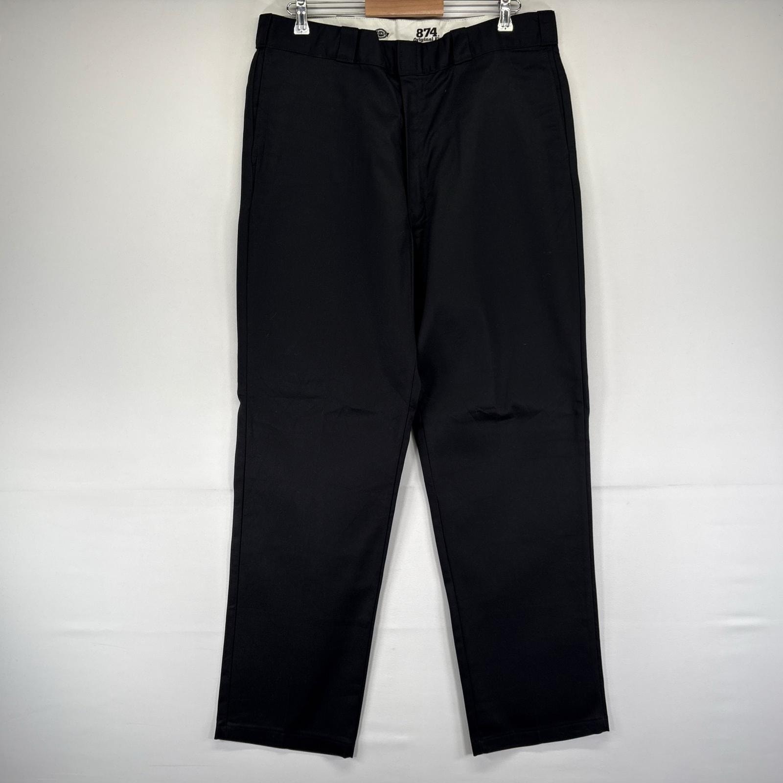 古着 デッドストック ディッキーズ Dickies パンツ 874 デッドストック ワーク チノパン 大きいサイズ W38 L34  ブラック系 メンズ