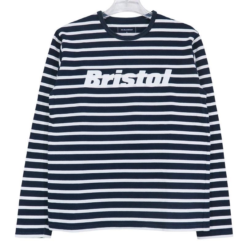 F.C.Real Bristol エフシーレアルブリストル 16AW LONG SLEEVE BORDER TEE FCRB-167035 ロングスリーブ ボーダー Tシャツ ホワイト ネイビー ロンT カットソー 長袖 サイズS