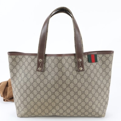 ■美品 グッチ GGスプリーム 211134 トート バッグ