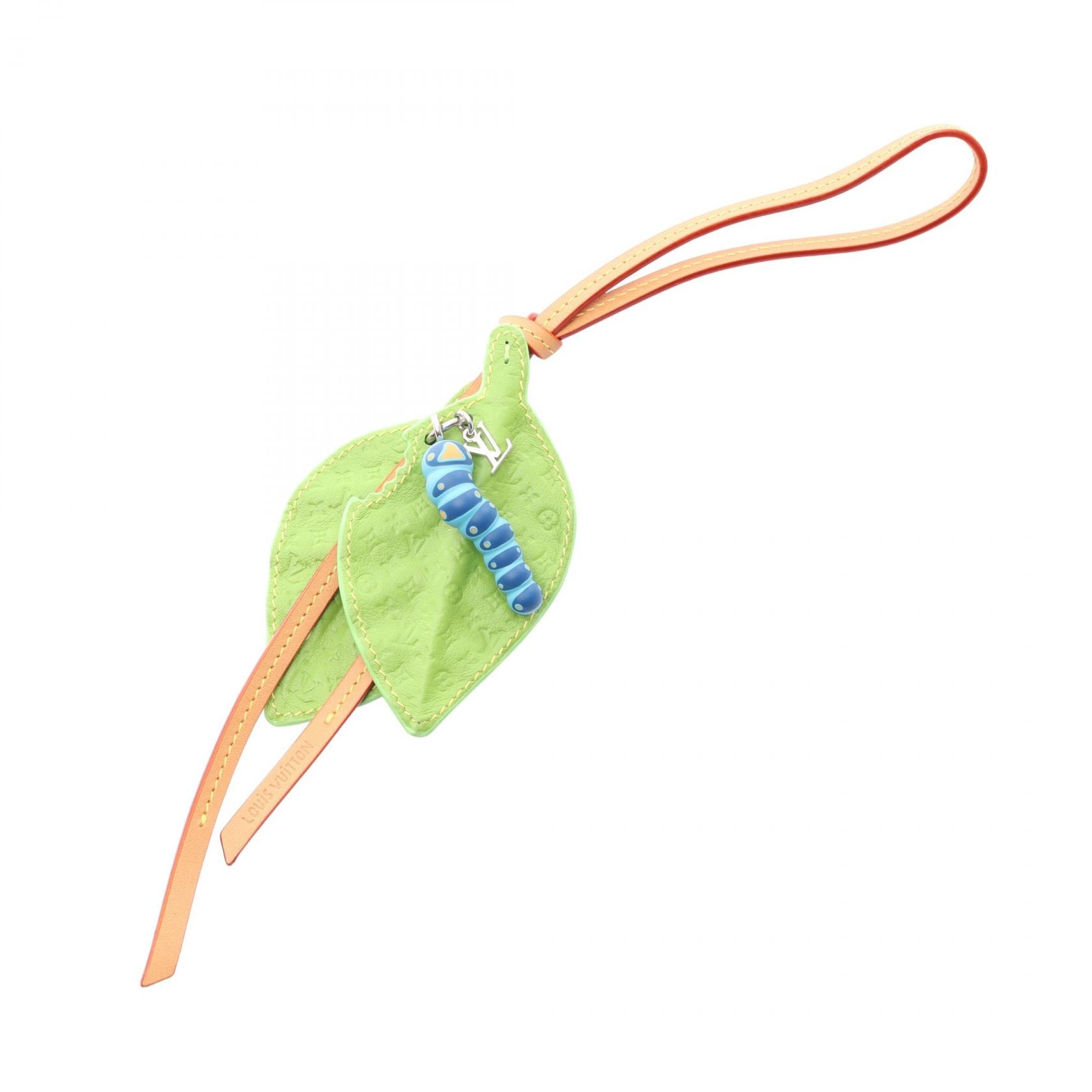 ルイ・ヴィトン LOUIS VUITTON LV キャタピラー チャーム アクセサリー レザー PVC レディース グリーン系 / マルチカラー M02560 【中古】