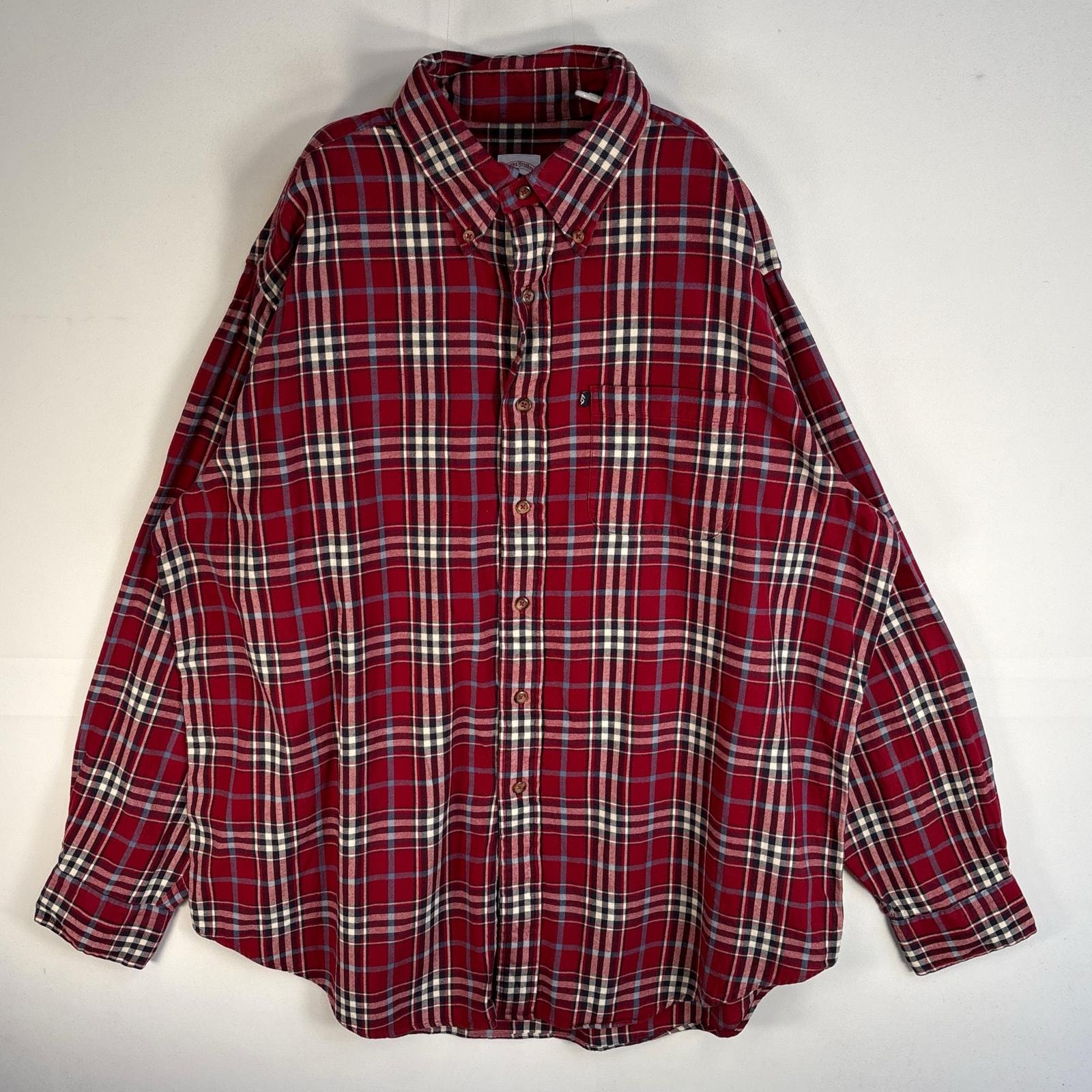 古着 ブルックスブラザーズ Brooks Brothers 長袖シャツ チェック REGULAR FIT 346 L  レッド系 マルチカラー メンズ
