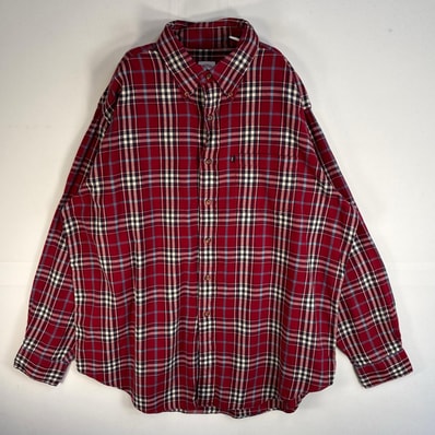 古着 ブルックスブラザーズ Brooks Brothers 長袖シャツ チェック REGULAR FIT 346 L レッド系 マルチカラー メンズ