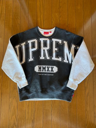 Supreme Overprint Crewneck "Ash Grey"