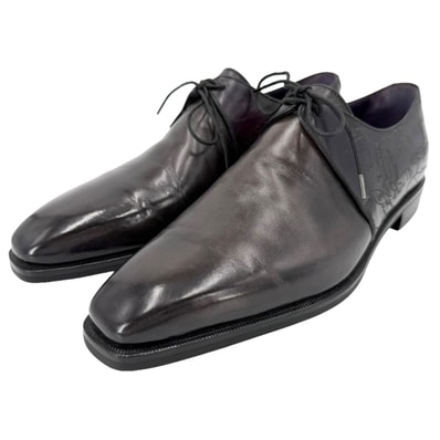 Berluti ベルルッティ ローファー デムジュール アレッサンドロ 革靴 約28cm 8.5サイズ レザー ブラウン 茶 パープル 紫
メンズ【中古品】