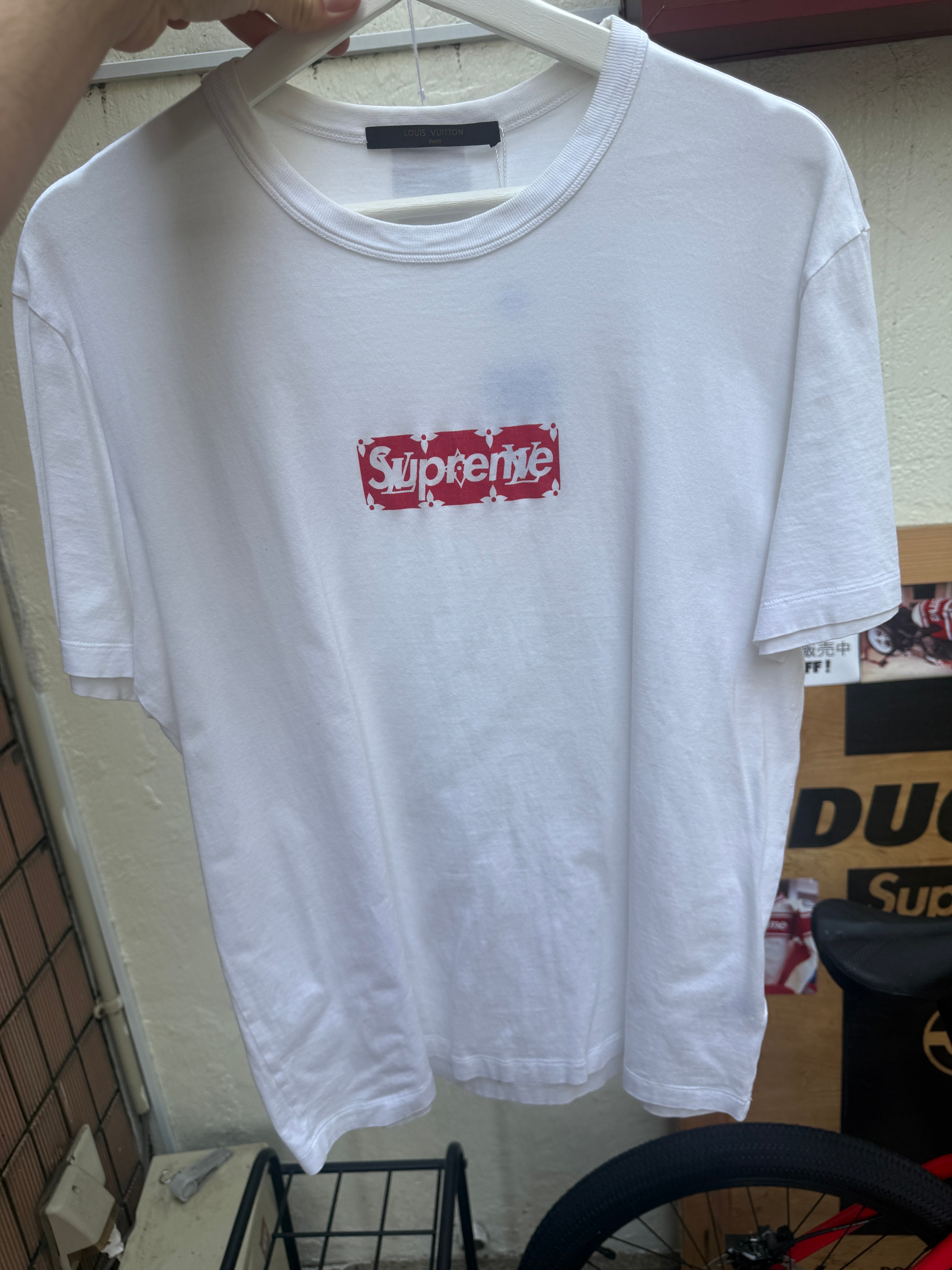 Supreme / Louis Vuitton Box Logo Tee "Red"