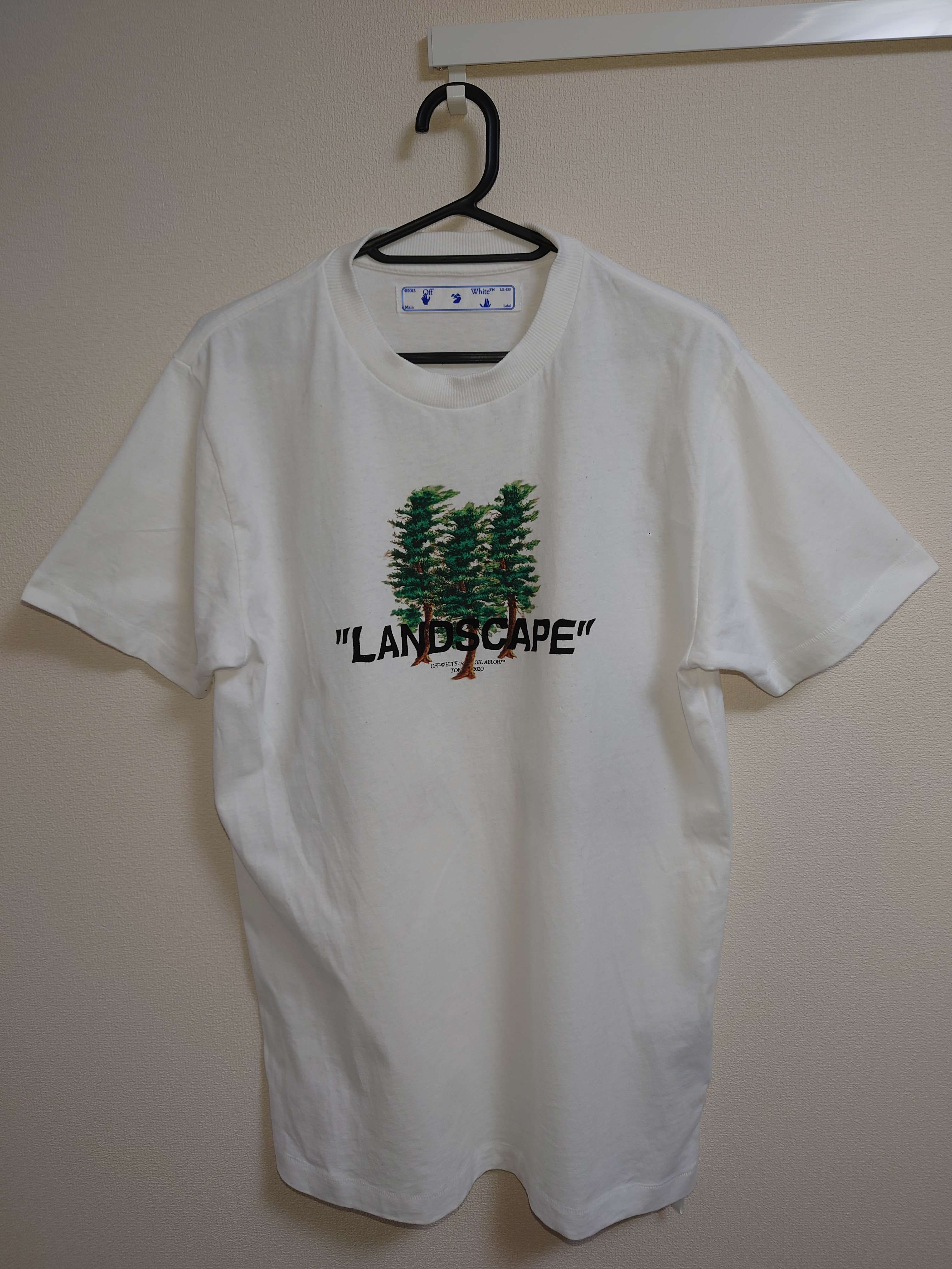 オフホワイト / ランドスケープ スリムフィット ティーシャツ