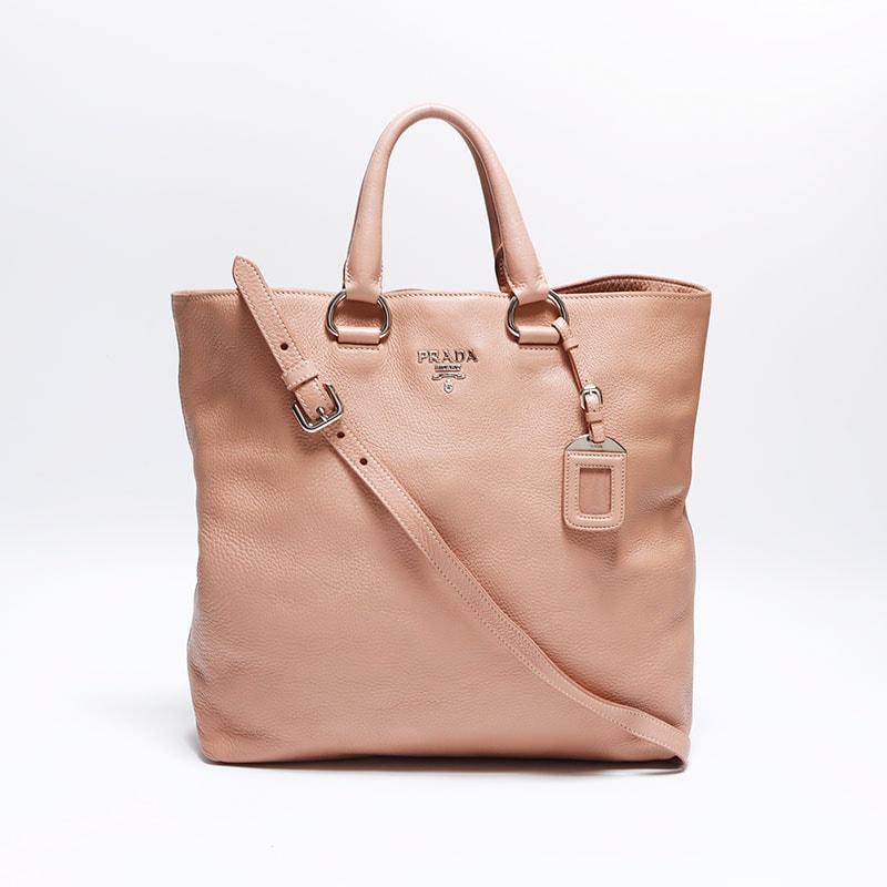 【最終値下げ】 プラダ PRADA 2way レザー シルバー金具 ショルダーバッグ【中古】