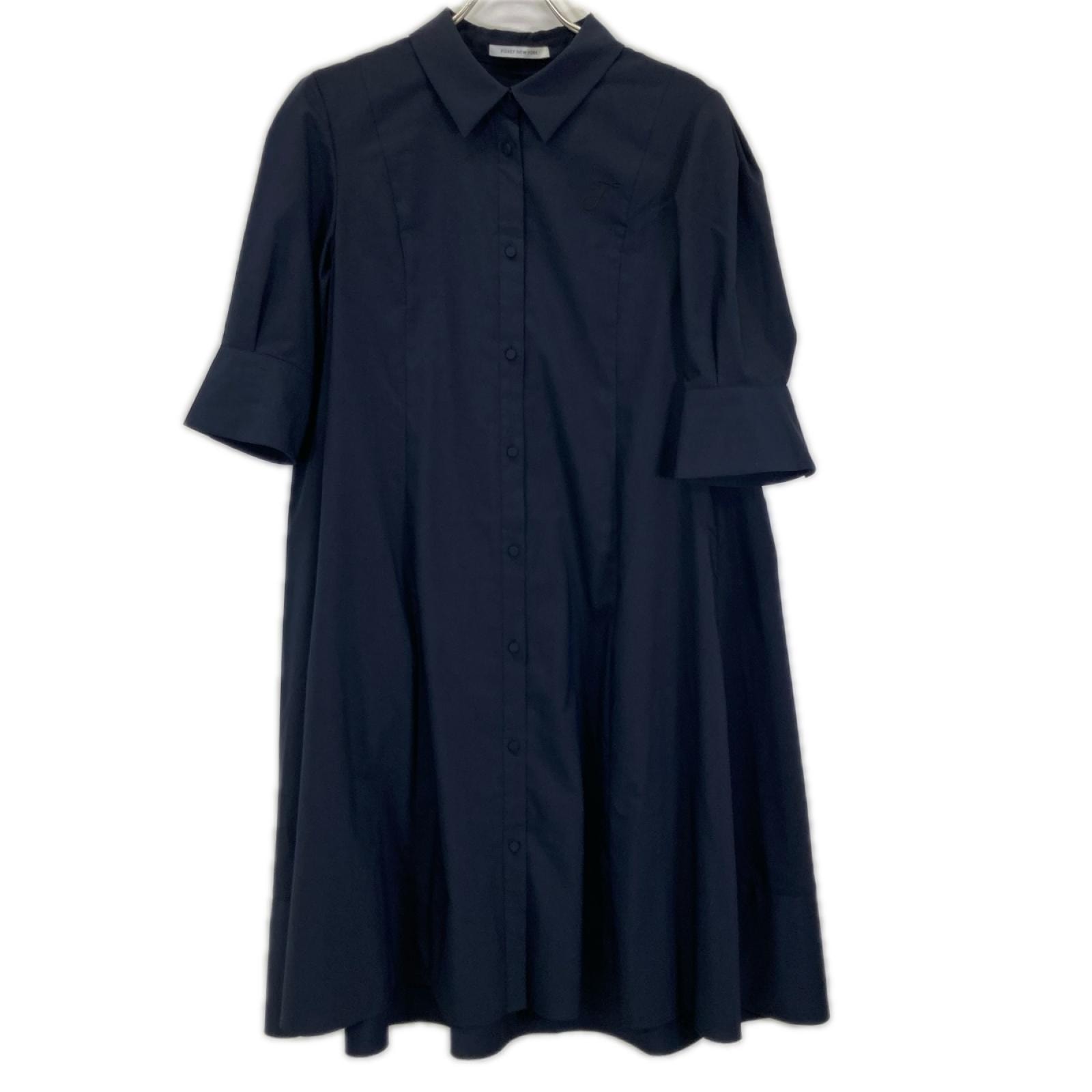 フォクシーニューヨーク 24年製 44667 ネイビー Dress Aerienne  パフスリーブ ワンピース 40