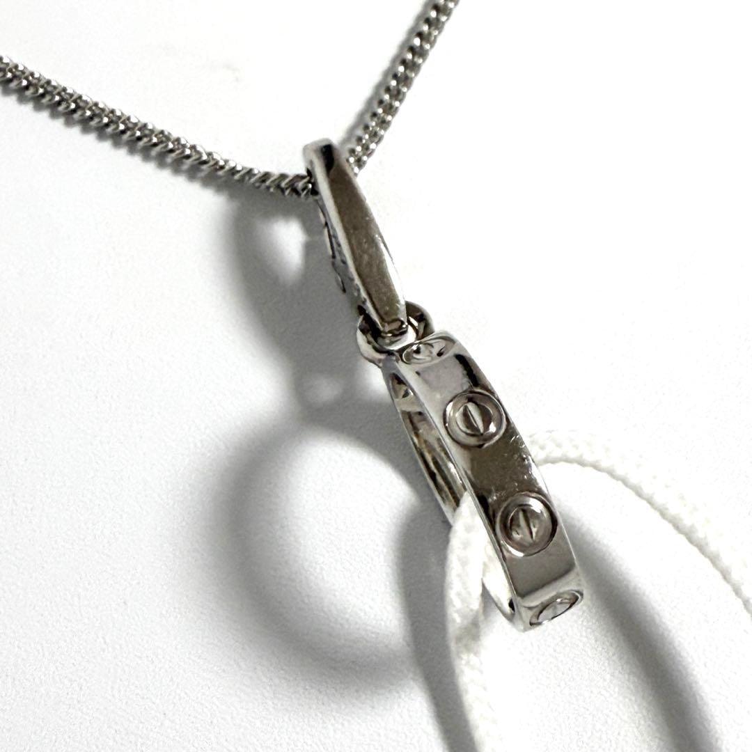 【鑑定付】カルティエ ラブ ペンダント ネックレス チャーム K18 ゴールド