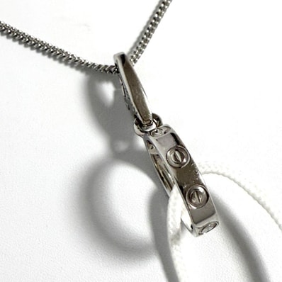 【鑑定付】カルティエ ラブ ペンダント ネックレス チャーム K18 ゴールド