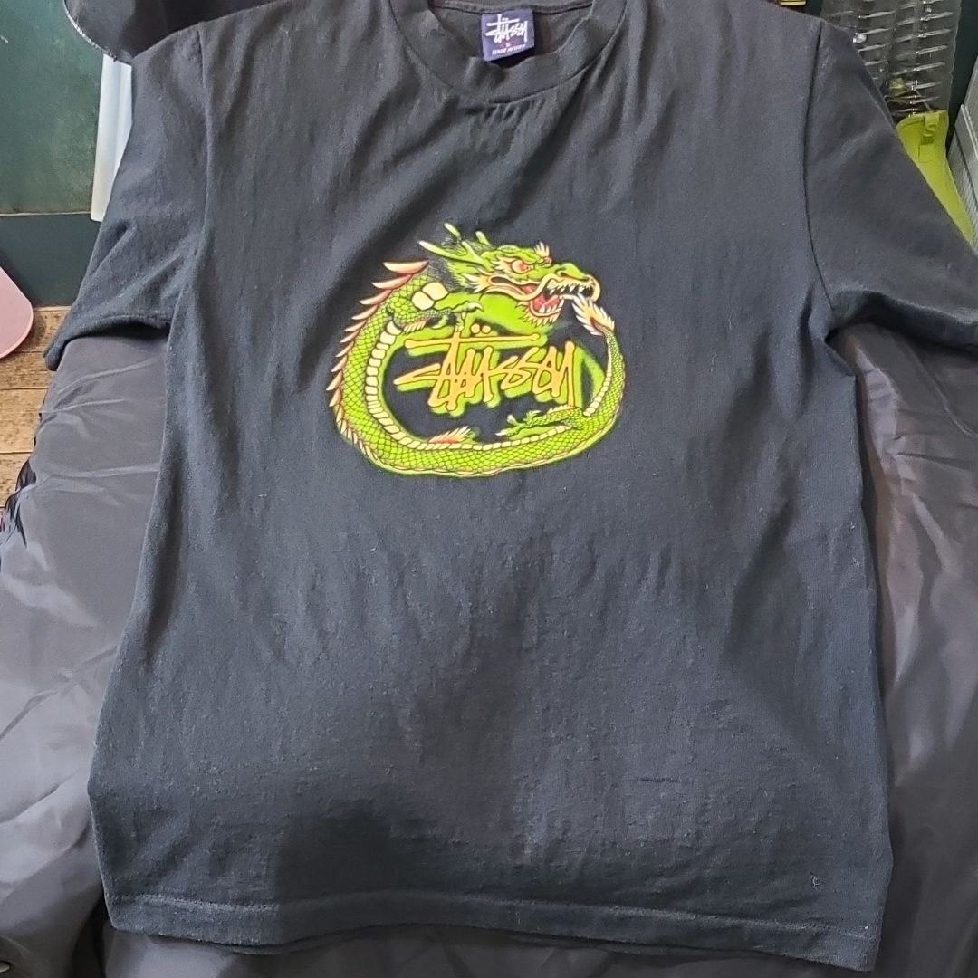 Stussy oldschool サークルドラゴン Tシャツ