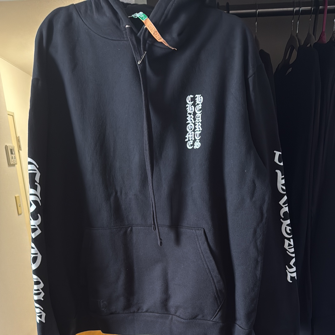 Chrome Hearts Hearts Foil Print Hoodie "Black"