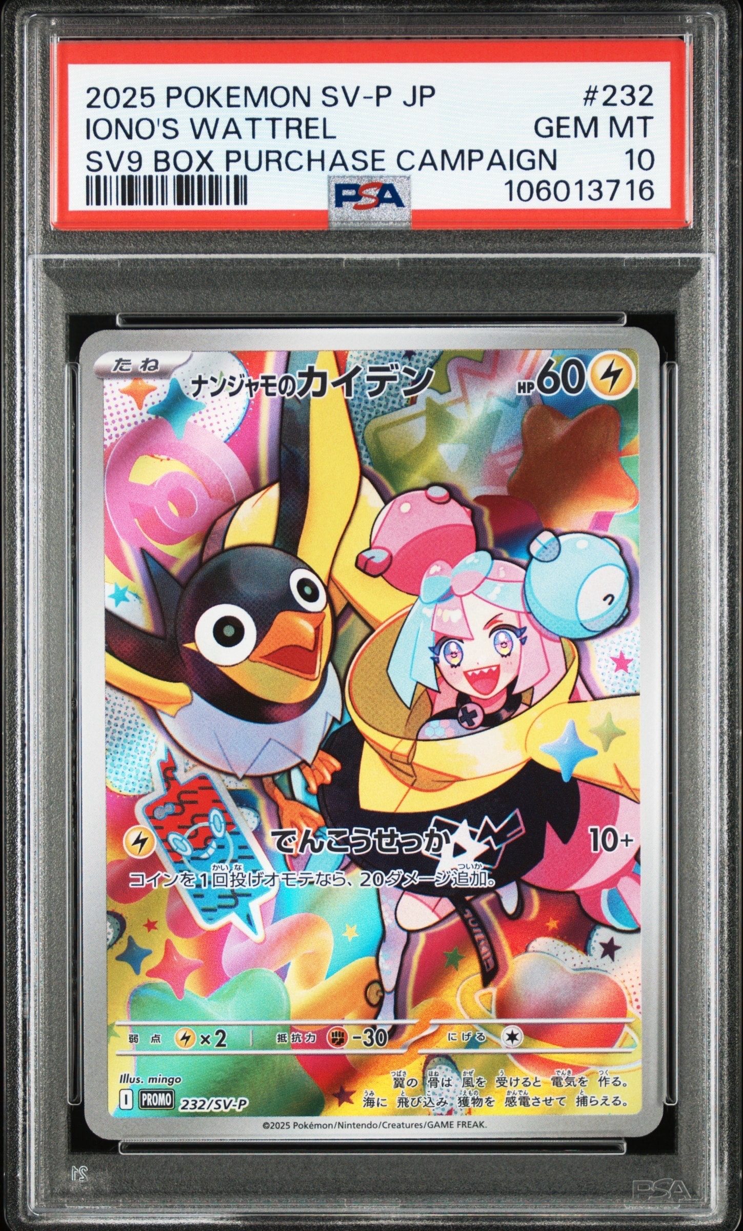 ナンジャモのカイデン P [SV-P 232](プロモーションカード「拡張パック バトルパートナーズ Box購入キャンペーン」)