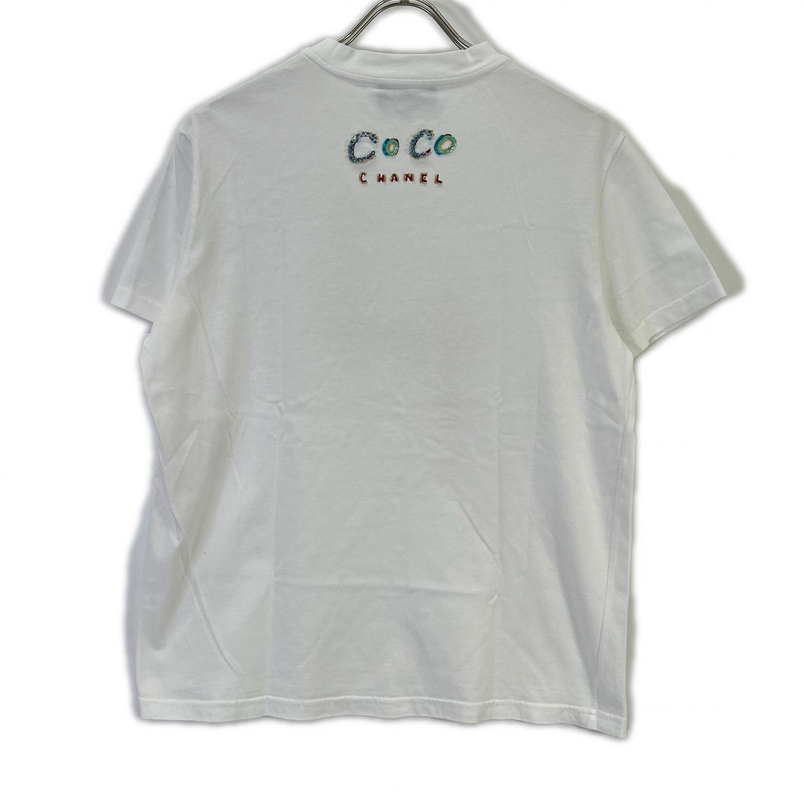 シャネル ファレル ウィリアムス Pharrell Williams ビーズロゴ P61052 Tシャツ S